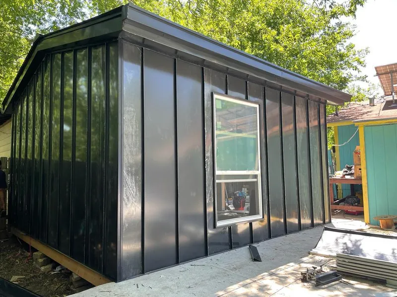 Black standing seam metal wall panels for Metal Roof Installation in Joppatowne